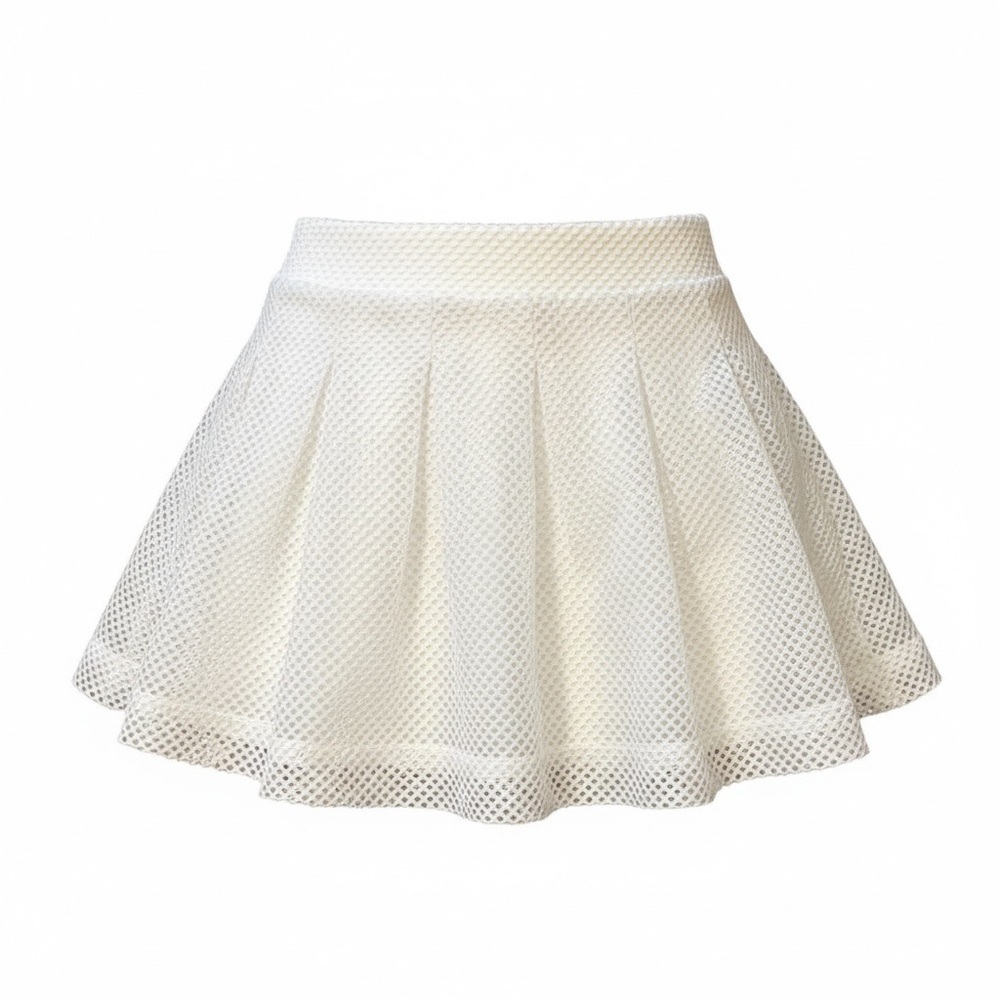 Banana Republic white mini mesh skirt, 4P